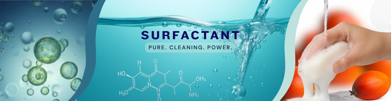 Surfactants derived from palm oil used in detergents shampoos cleaning products and personal care formulations