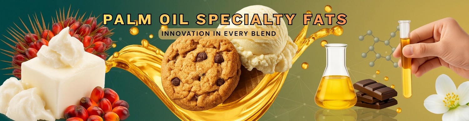 Palm oil specialty fats used in bakery chocolate confectionery and food processing industries