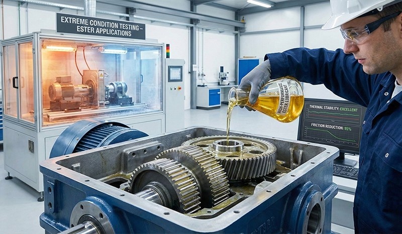 Esters in lubricants and industrial applications by MBLion Oleochemicals Malaysia Indonesia with daily prices oleochemicals and market trends providing lubricity thermal stability and friction reduction